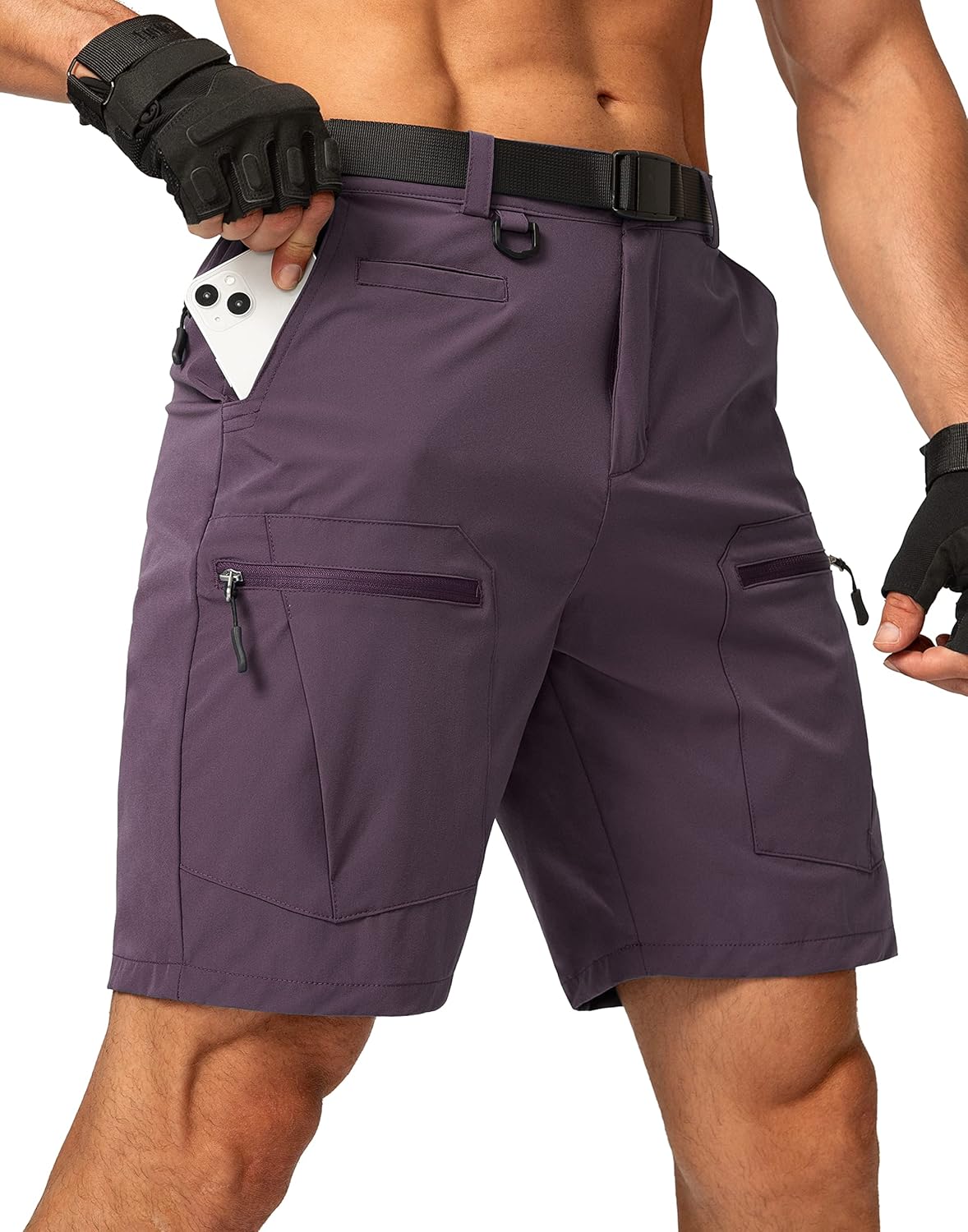 Men's Hiking Cargo Shorts Quick Dry Tactical Multi Pocket Gear
