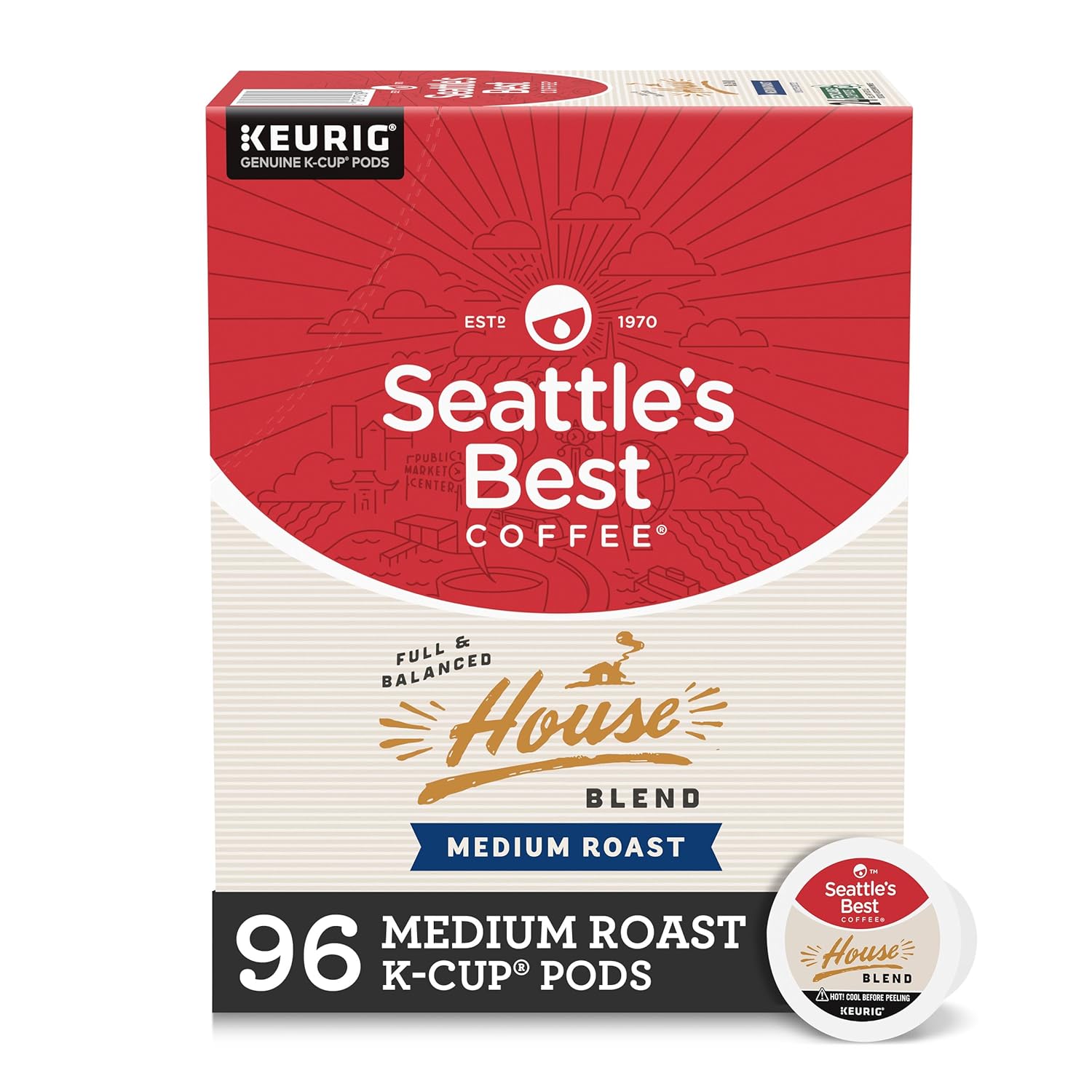 Premium Seattle's Best House Blend K-Cup Pods