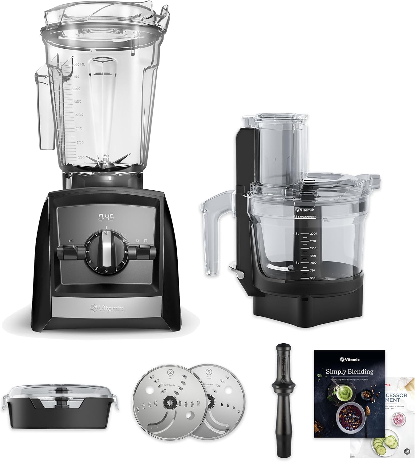 Vitamix A2300 Kitchen System: SmartPrep with Food Processor Attachment