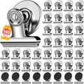Fridge Magnets 140 Pack Magnetic Clips - Heavy Duty Organizer