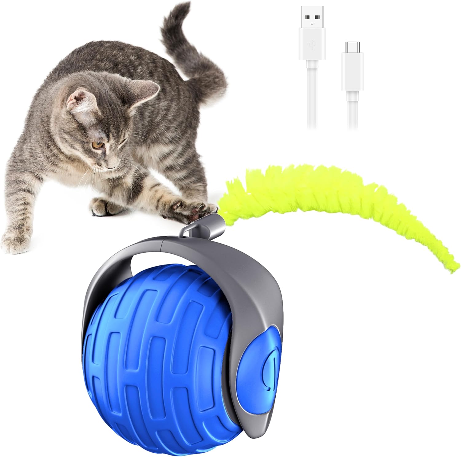 Interactive Rolling Cat Toy for Indoor Cats