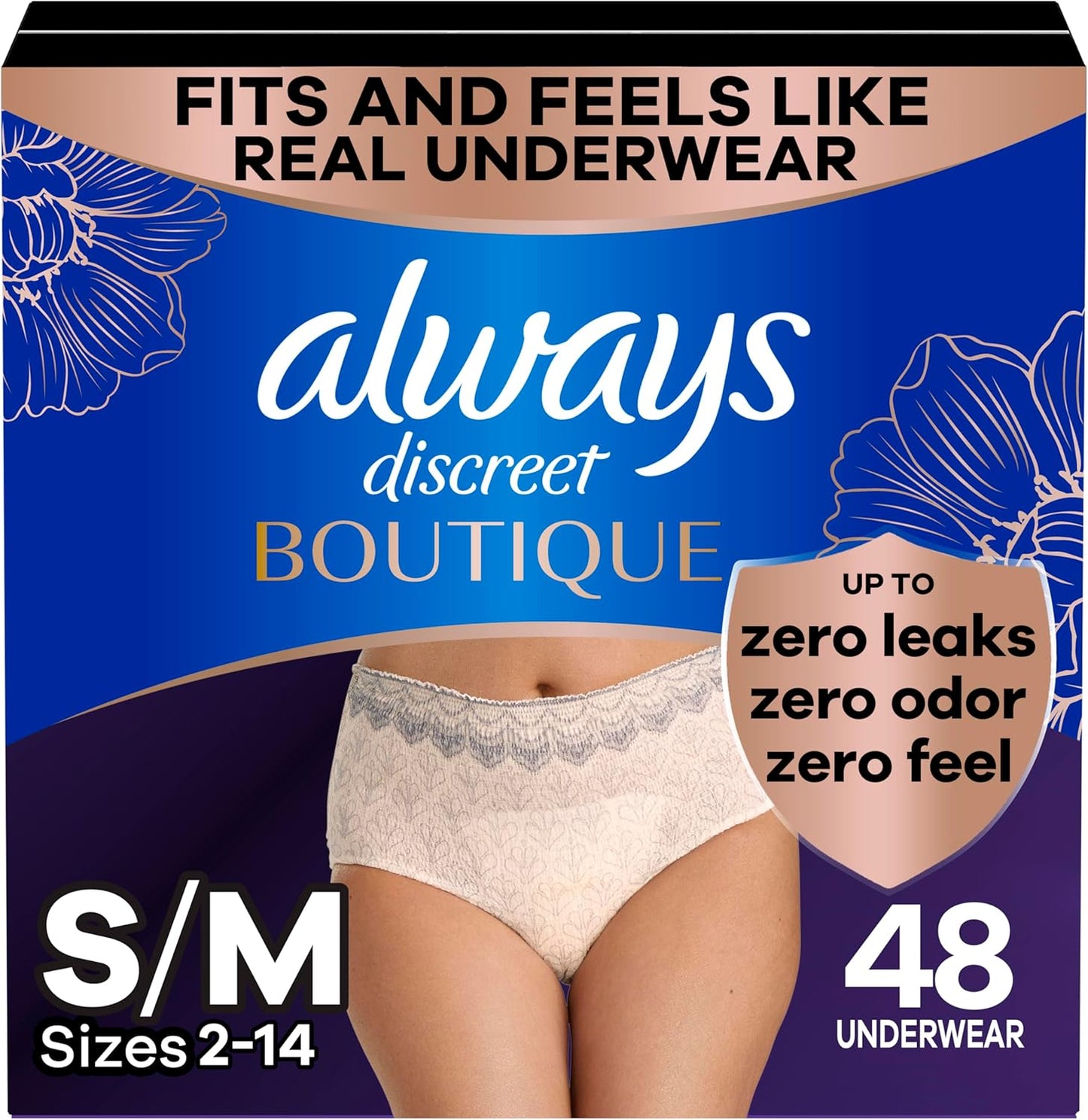 Always Discreet Boutique Incontinence Underwear for Women