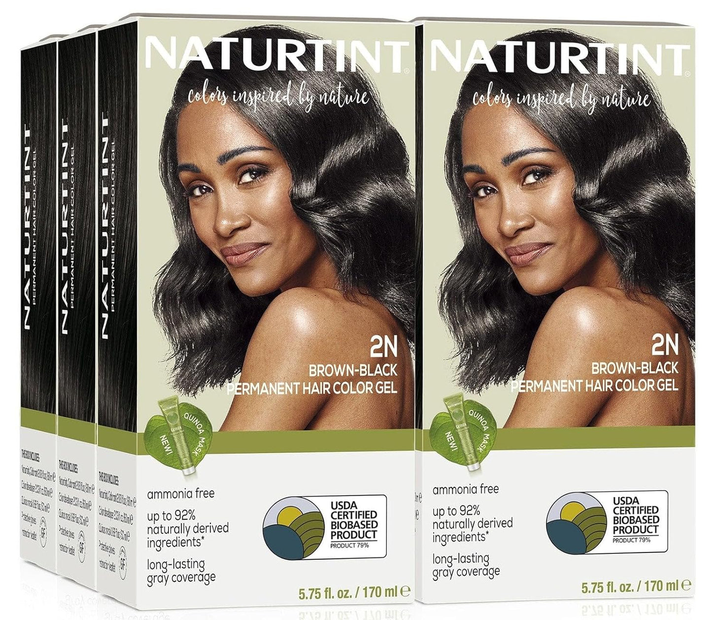 Naturtint 2N Brown Black Permanent Hair Color for Healthy Hair