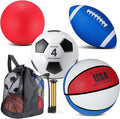 Deekin 4 Pcs Sport Balls Set for Kids Teens - Complete Playground Ball