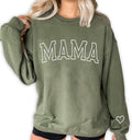 NAZENTI Embroidered Mama Sweatshirt - Perfect Mom Gift