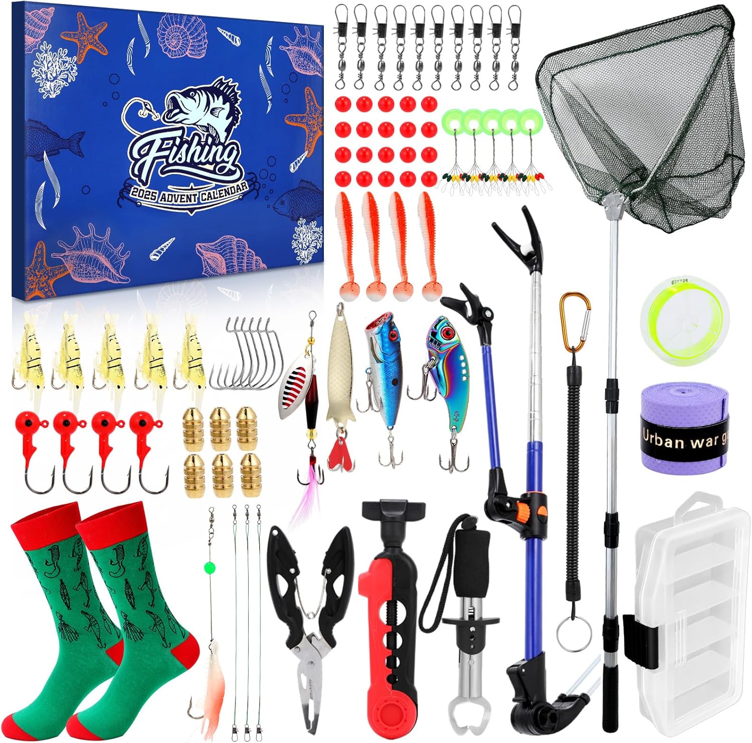Fishing Advent Calendar 2025 for Men with Essential Gear Surprises