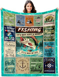 Fishing Gifts for Men Blanket 50x60 - Warm Lightweight Throw