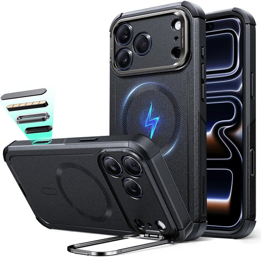 ESR iPhone 17 Pro Case with Stash Stand and Military-Grade Protection