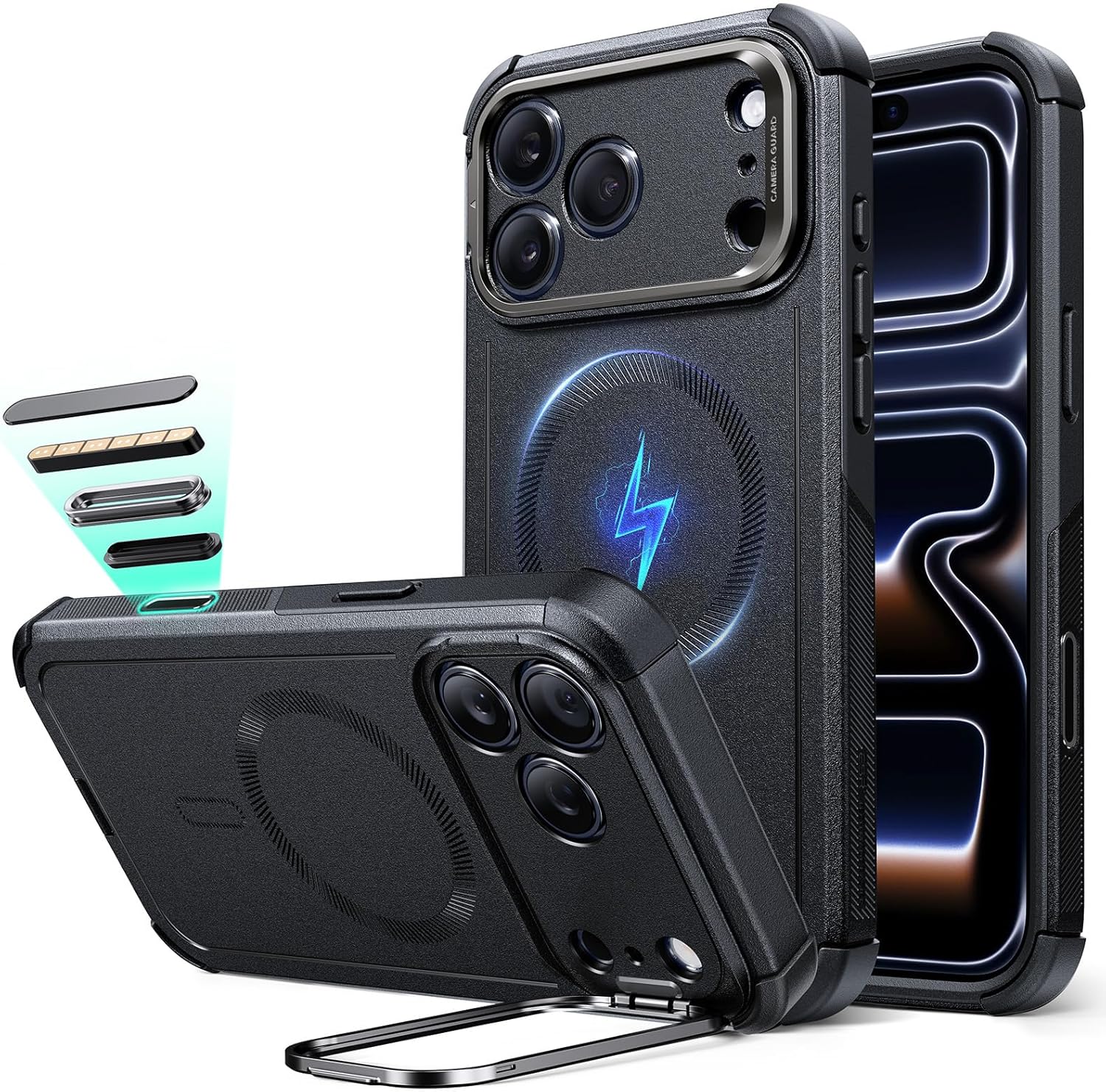 ESR iPhone 17 Pro Max Case with Stash Stand and Protection