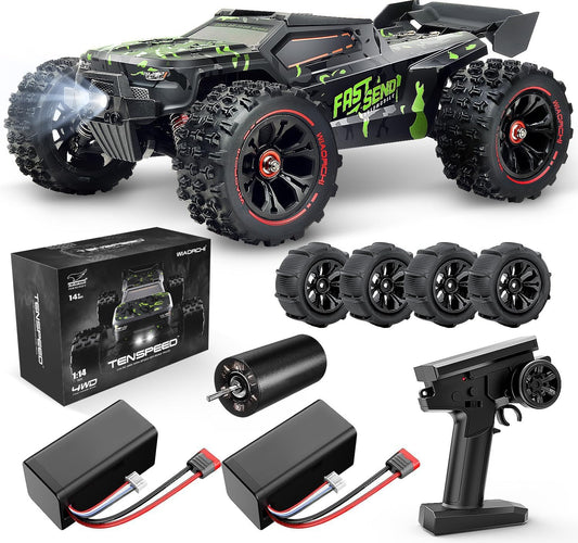 Extreme 50+mph Brushless RC Truggy - 4x4 Offroad, Waterproof, High Speed! 