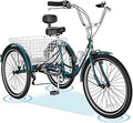 ABORON Adults Tricycles 20/24/26in Trike Bike - Stable 7-Speed Ride
