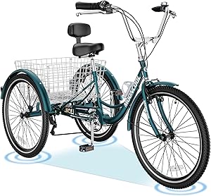 ABORON Adults Tricycles for Shopping and Outdoor Sports Fun