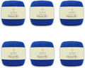 6 Skeins Sensy Crochet Thread Size 10 Blue - Fine Mercerized Cotton