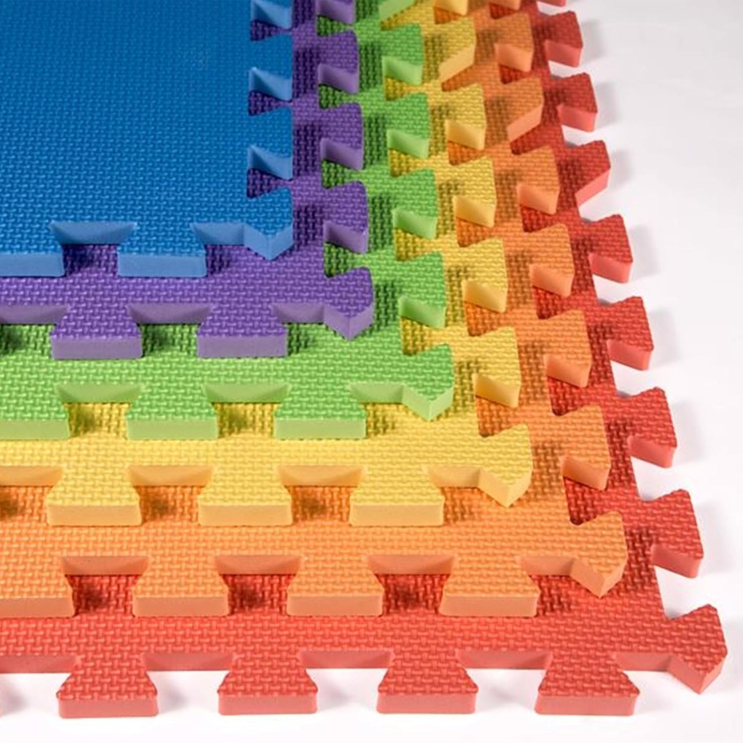 Rainbow & Natural Harmony Playmat - Safe Foam Floor Tiles
