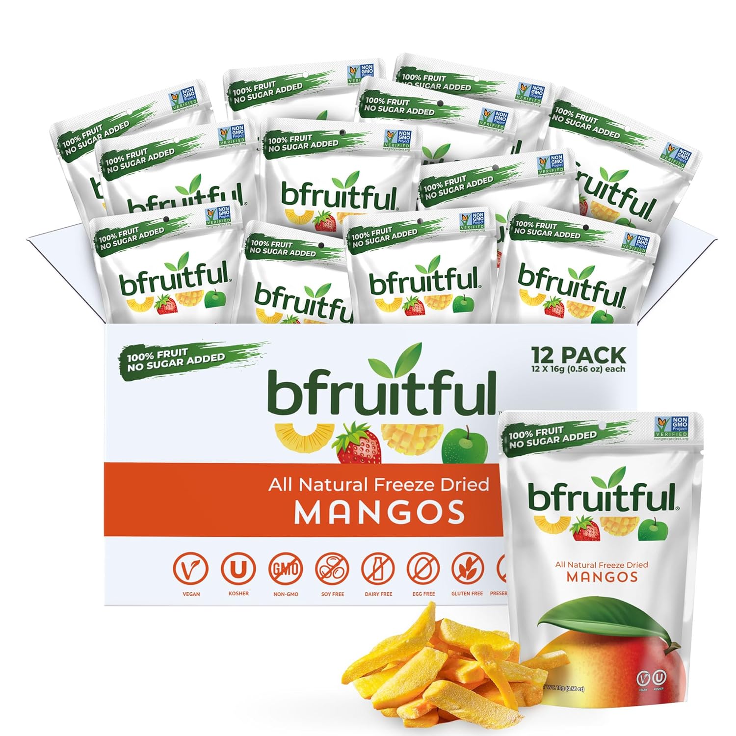 Freeze-Dried Mango Snacks for Healthy Eating Anytime