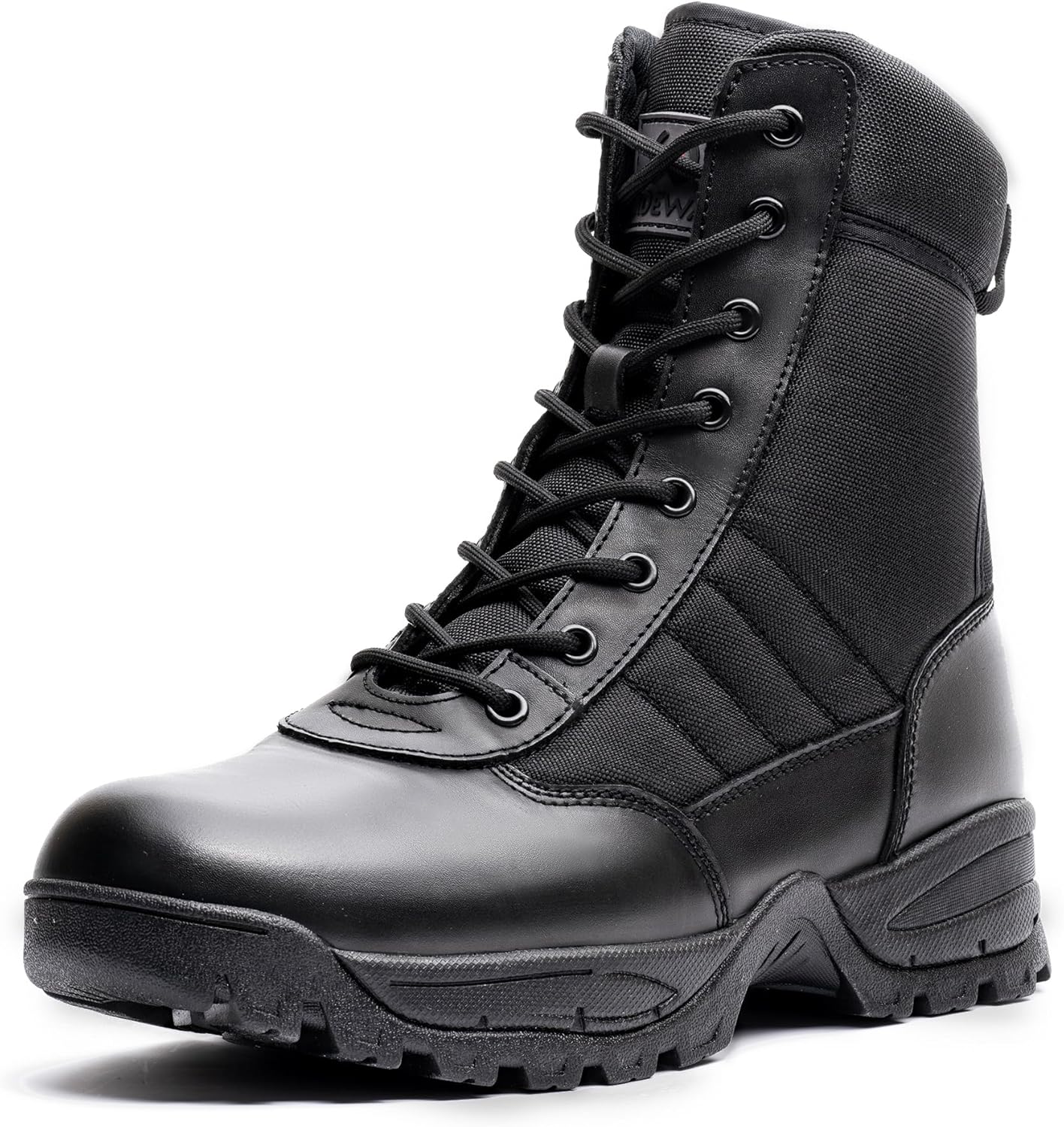 Men's Military Tactical Combat Boots with Side Zipper Design