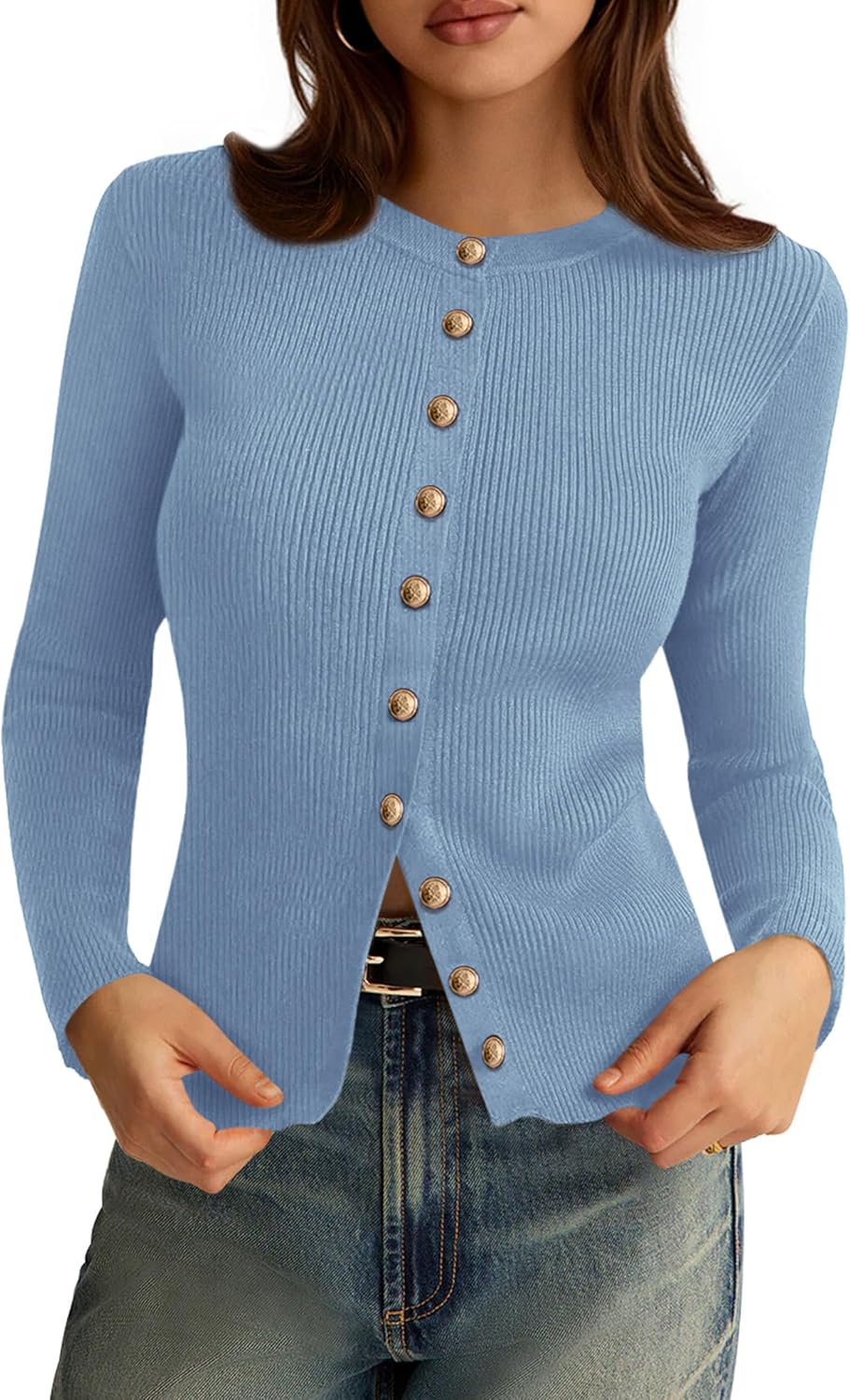 PRETTYGARDEN Womens Lightweight Cardigan Sweater for Fall Fashion