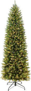 7.5ft Pre-Lit Slim Fraser Fir Christmas Tree - Realistic Pencil Tree