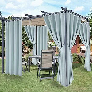 LORDTEX Waterproof Indoor/Outdoor Curtains for Patio Use
