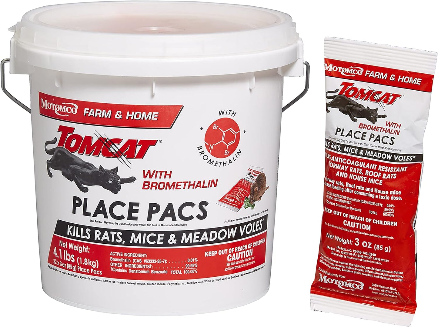 Tomcat Bromethalin Kills Rats & Mice