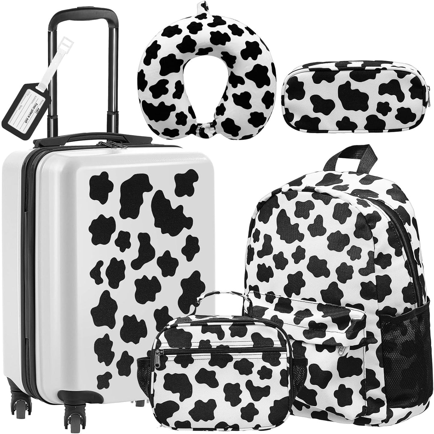 Redbaker Kids Luggage Set - 6 Pcs for Fun Travel Adventures