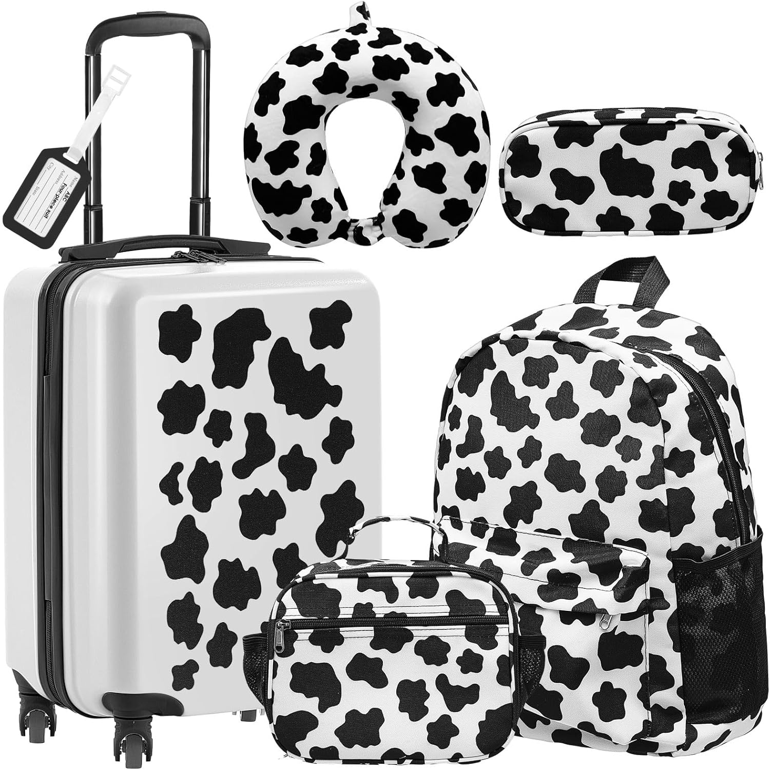 Redbaker Kids Luggage Set - 6 Pcs for Fun Travel Adventures