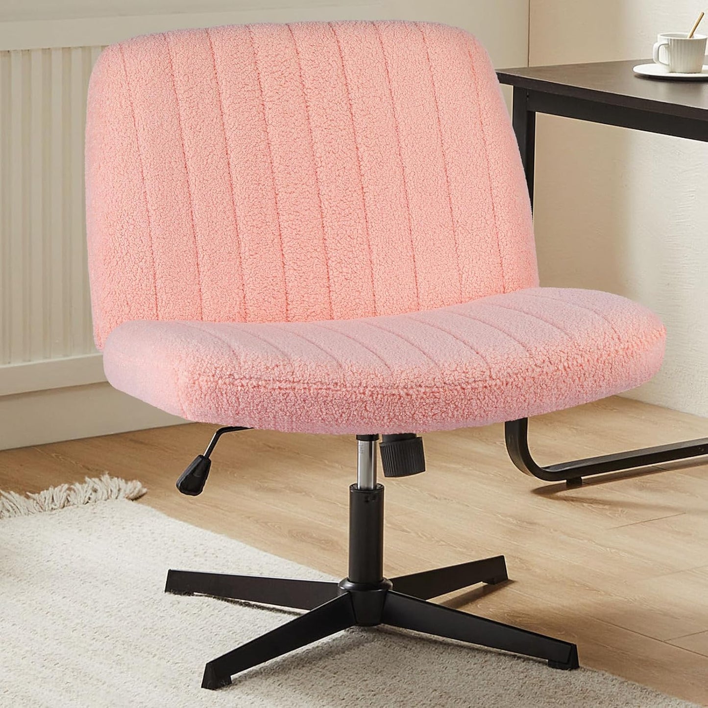 Height Adjustable Swivel Task Chair in Pink