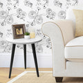 Peel and Stick Wallpaper for Bedroom - Floral Design by Safiyya