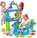 Water Table for Kids Ages 3-5 with 6-Tier Rotatable Design