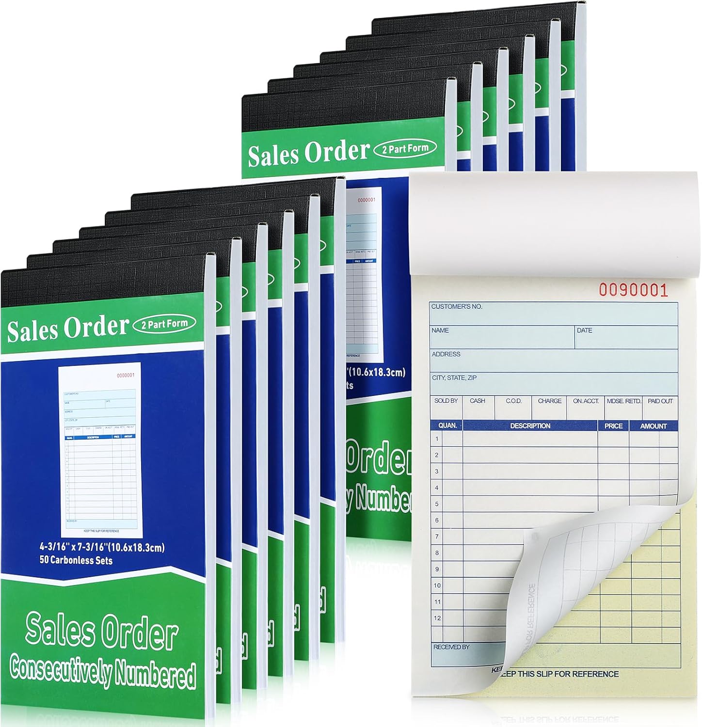 Lincia 12 Pads Sales Order Books for Efficient Record Keeping