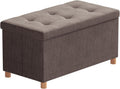 BRIAN & DANY 30 in Folding Storage Ottoman Bench - Versatile Home