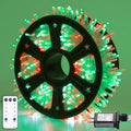 JMEXSUSS 500 LED Red and Green Christmas Lights - 163 ft Remote String