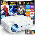 Agreago Portable Outdoor Projector: 14000L Brightness
