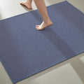 Large Bathroom Rug 36x48 in Denim Blue - Soft, Quick Dry Bath Mat