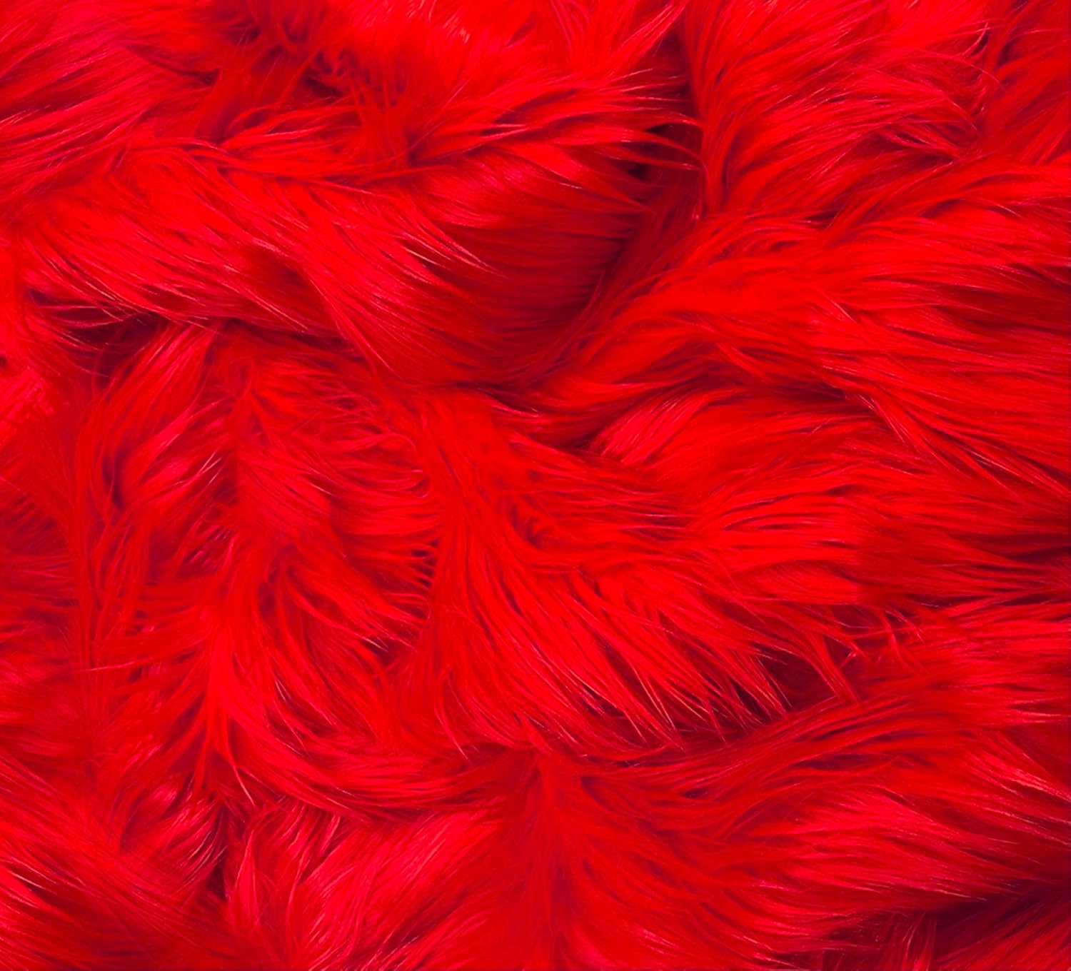 EOVEA Shaggy Faux Fur Fabric for Crafts, Costumes & Decor