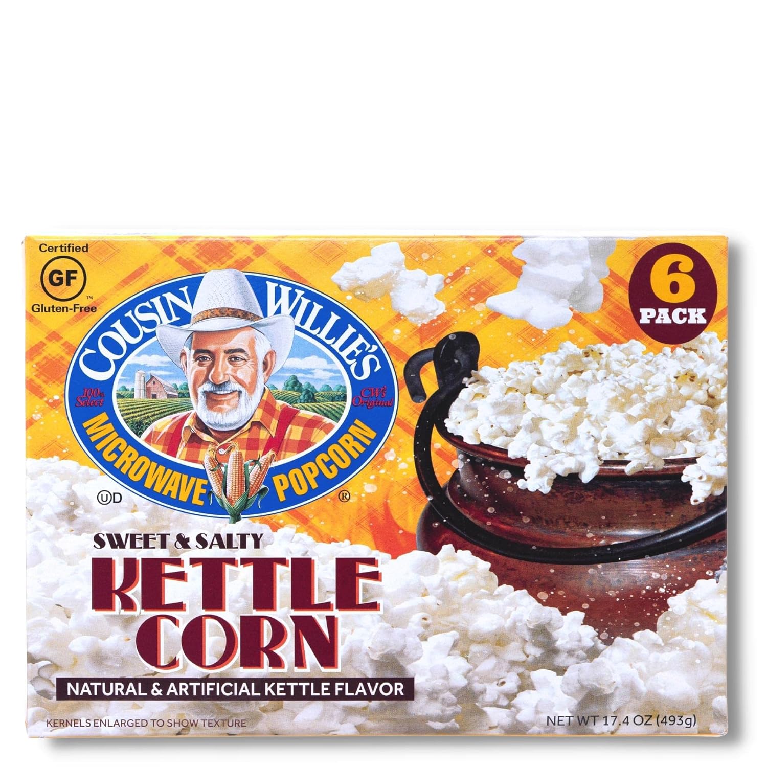 Cousin Willie's Kettle Corn Popcorn: Healthy Gourmet Snack