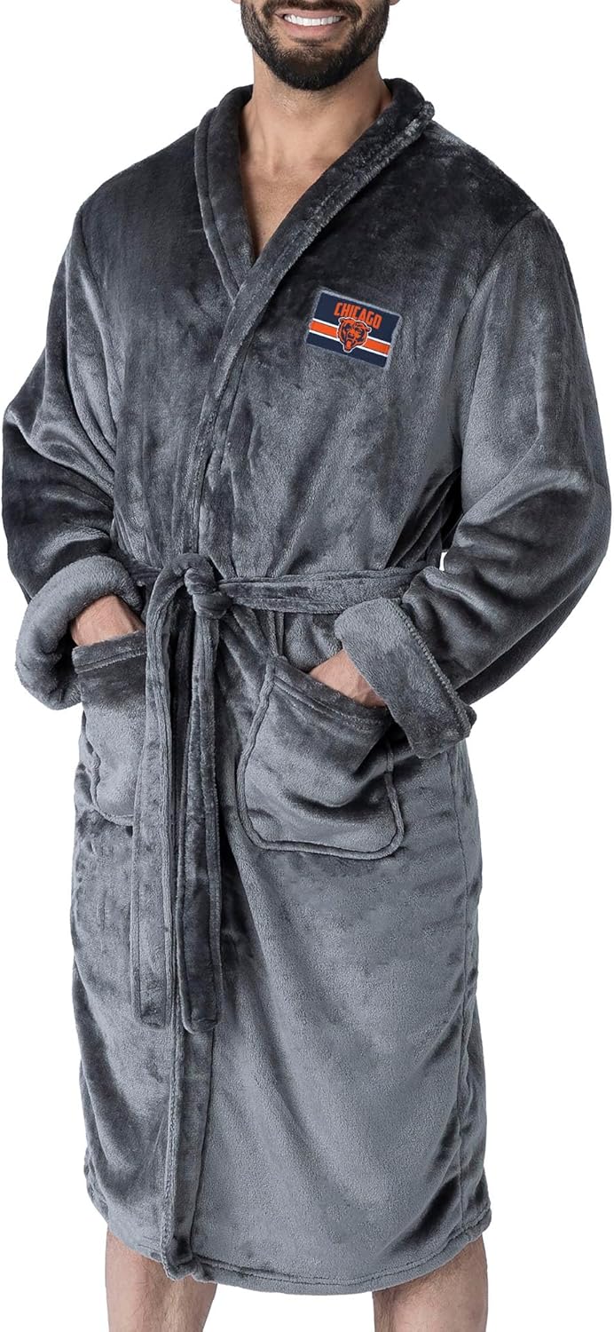 NFL Men's Silk Touch Robe L/XL for Ultimate Comfort and Style