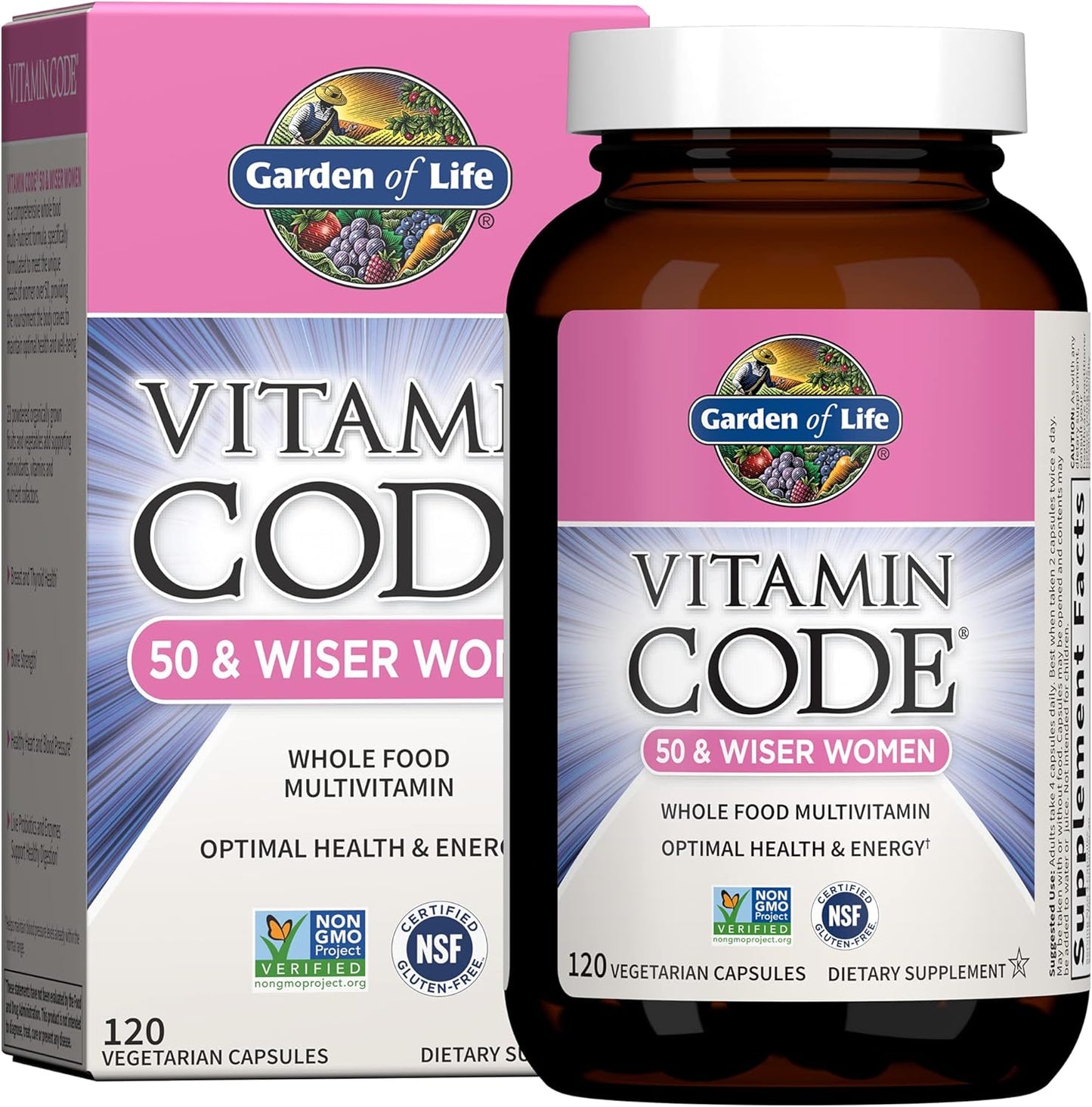Garden of Life Multivitamin for Women 50 Plus with Probiotics