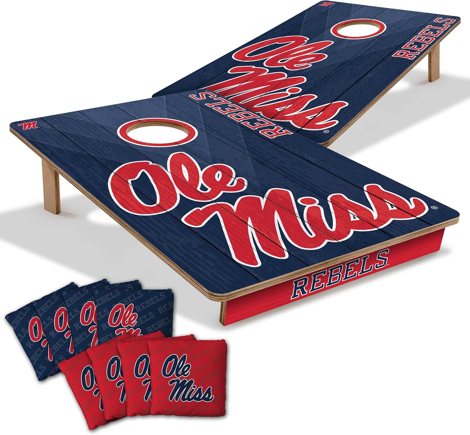 YouTheFan NCAA 2 x 3 Wood Cornhole Game with Team Logo Bags