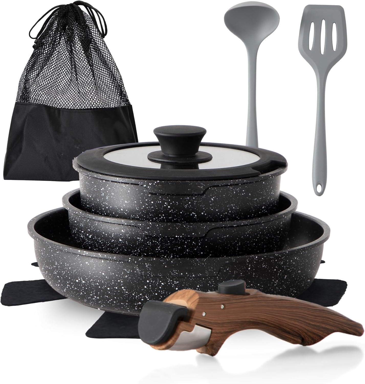 Detachable Handle Nonstick Cookware Set - DishDelight
