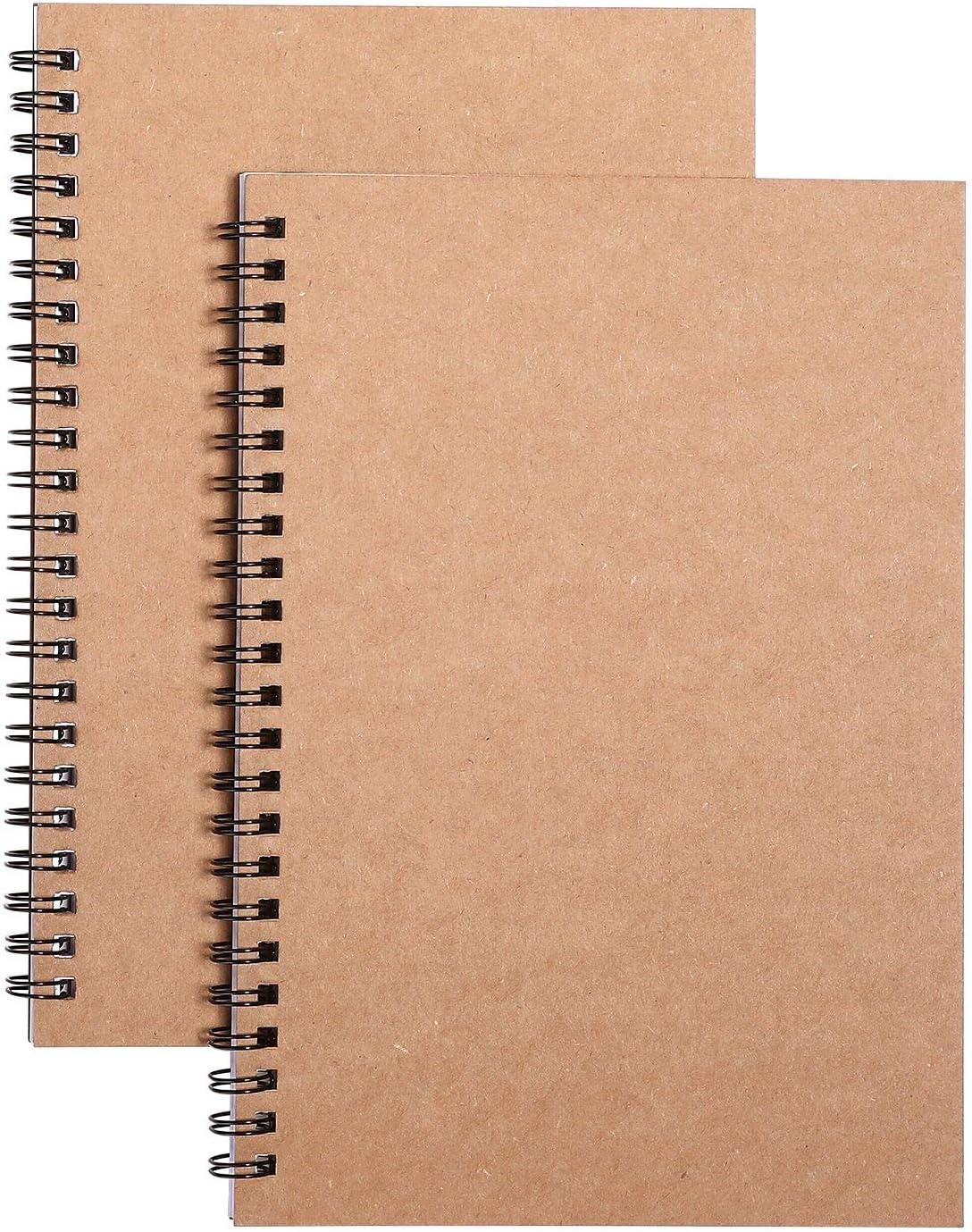 Compact Spiral College Ruled Notebooks, 100 Pages, 8.4 x 5.7, Set of 2 - DENSET