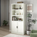 70 Inch Tall Bookcase with Doors for Stylish Home Storage