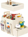 StorageWorks Trunk Organizer for Car with Lid - Medium Beige