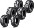 WANDA Set 6 All Terrain ATV Tires 25x10-12 & 25x11-10 - Durable