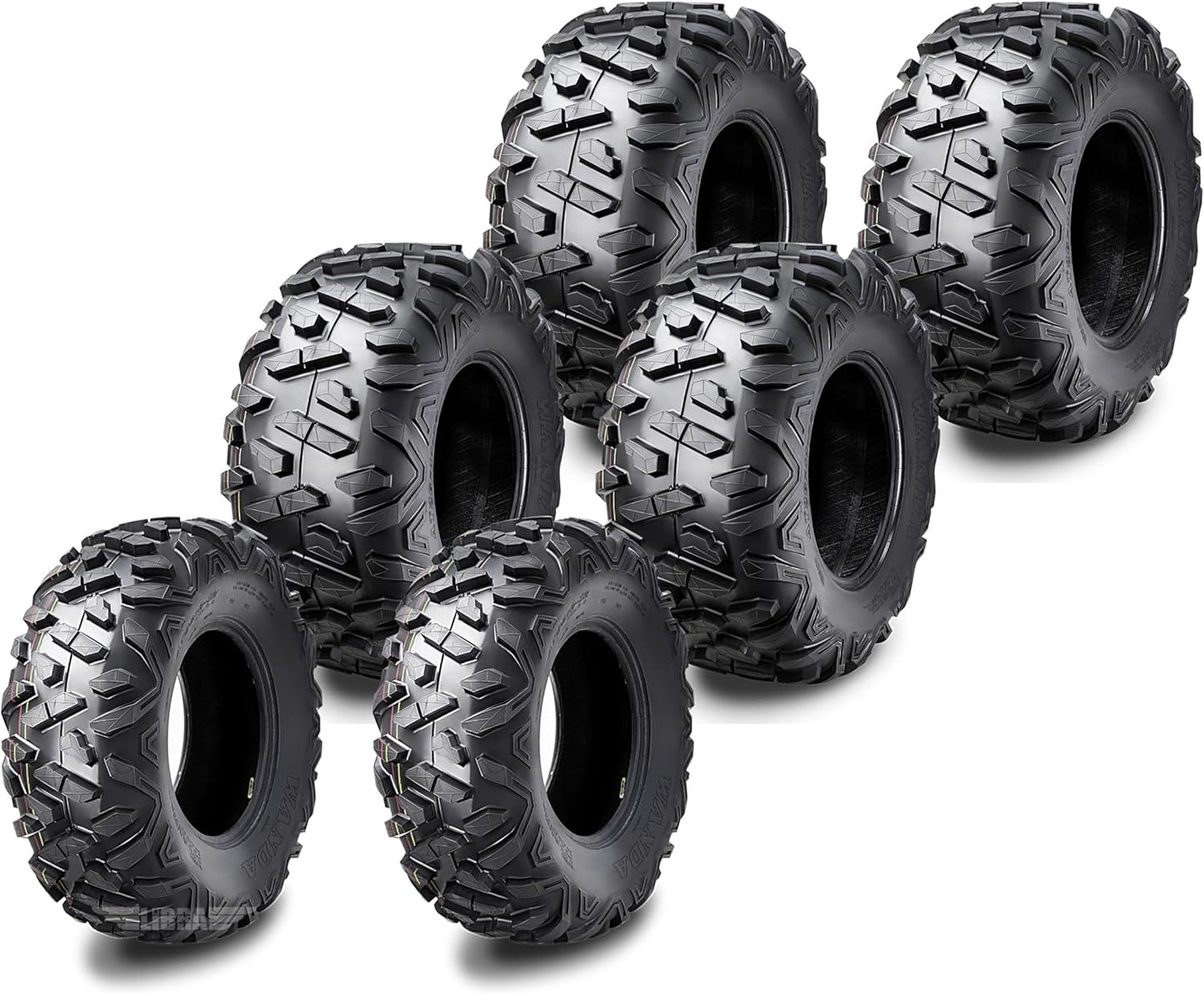 WANDA Set 6 All Terrain ATV Tires for Superior Traction and Ride