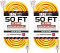 IRON FORGE CABLE 50 ft Heavy Duty Outdoor Extension Cord 2 Pack