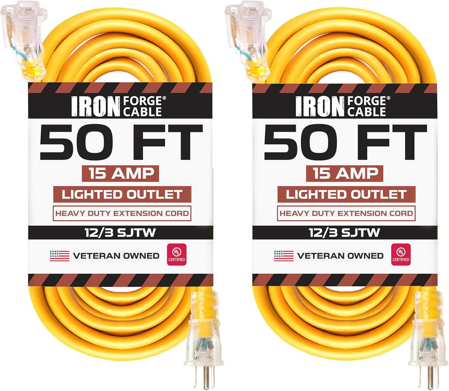IRON FORGE CABLE 50 Ft Outdoor Extension Cords for Heavy Duty Use