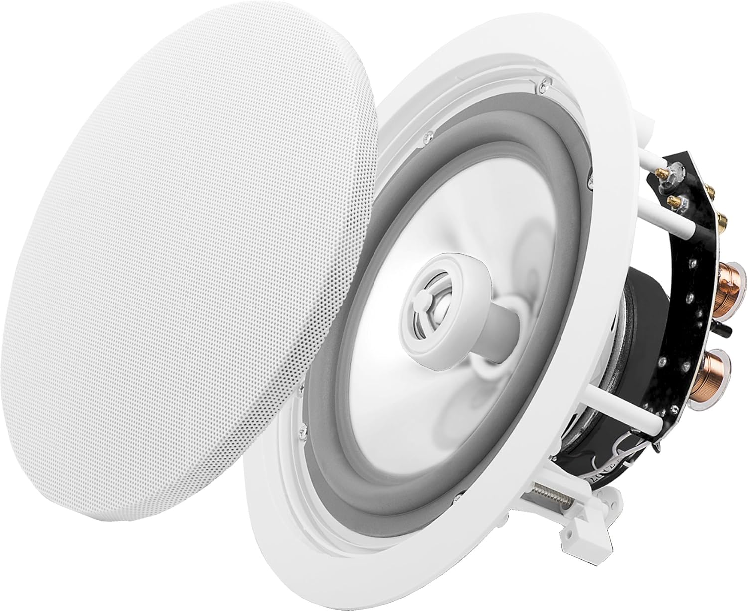 OSD Audio 8 Weatherproof In-Ceiling Speakers for Indoor/Outdoor Use