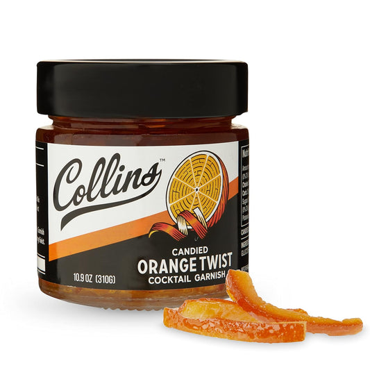 Collins Orange Peel Twist - Versatile Cocktail & Baking Essential