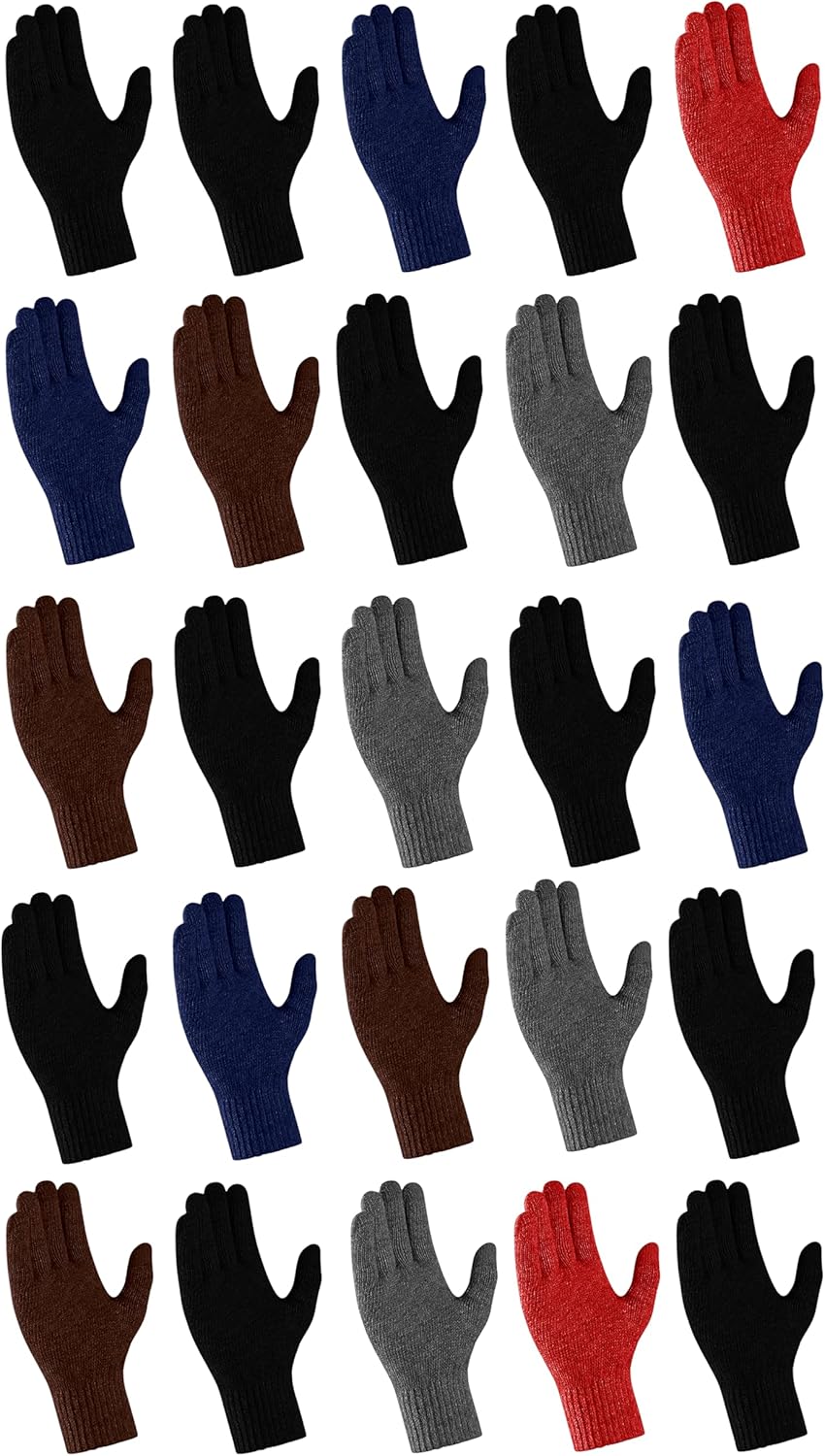 Cozy 25-Pack Thermal Gloves - Winterlace Magic Bundle